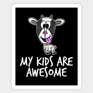 My Kids Are Awesome Goat Mom Mother's Day Magnet